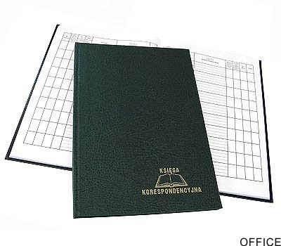 Ksiega koresp.96k zielony oprawa intro.229-008     WARTA