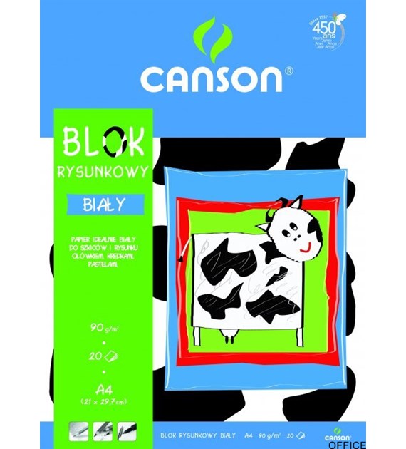 Blok rysunkowy A4 20ar.90g. 6666-117 100302694 CANSON