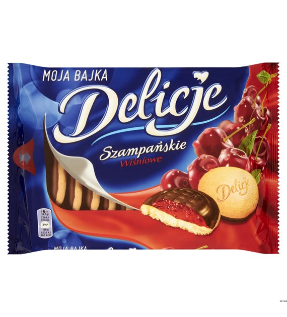 Ciastka DELICJE Szampańskie wiśnia 294g