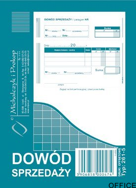 261-5 DS Dowód sprzedaży A6 MICHALCZYK I PROKOP