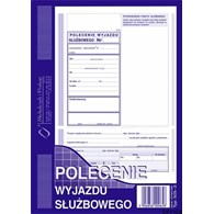 505-3 Polecenie wyjazdu służbowego MICHALCZYK&PROKOP A5 40 kartek