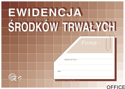 K09 Ewidencja środków trwa.A4 MICHALCZYK I PROKOP