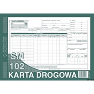 801-1 Karta drogowa SM/102 (samochód ciężarowy) A4 offset MICHALCZYK