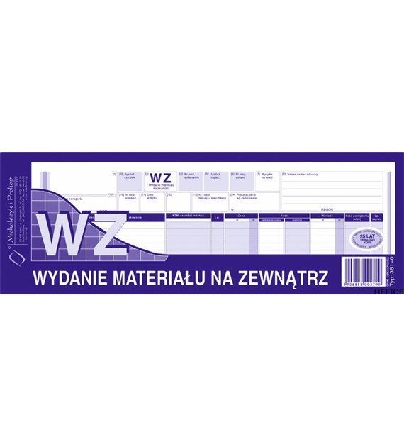 361-0 WZ Wydanie m.na z.1/2 A4 MICHALCZYK I PROKOP