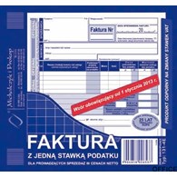 131-4E Faktura z jedną stawką podatku sprzedaż w netto 2/3A5 MICHALCZYK