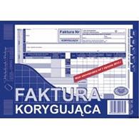 107-3E Faktura VAT korygująca MICHALCZYK&PROKOP A5 80 kartek