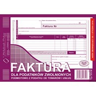 203-3E Faktura dla podatników zwolnionych z VAT A5 (o+1k) MICHALCZYK