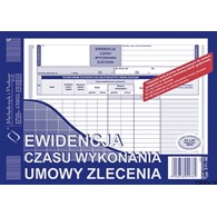 511-3E Ewidencja czasu wykonania zlecenia A5 offset MICHALCZYK&PROKOP