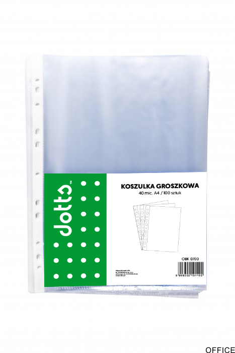 Koszulki groszkowe DOTTS A4 40mic (100szt)