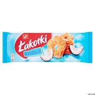 Ciastka SAN ŁAKOTKI KOKOSOWE 168g