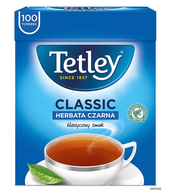 Herbata TETLEY CLASSIC czarna 100 saszetek bez zawieszki