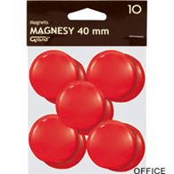 Magnesy 40mm GRAND czerwone  (10szt ) 130-1701