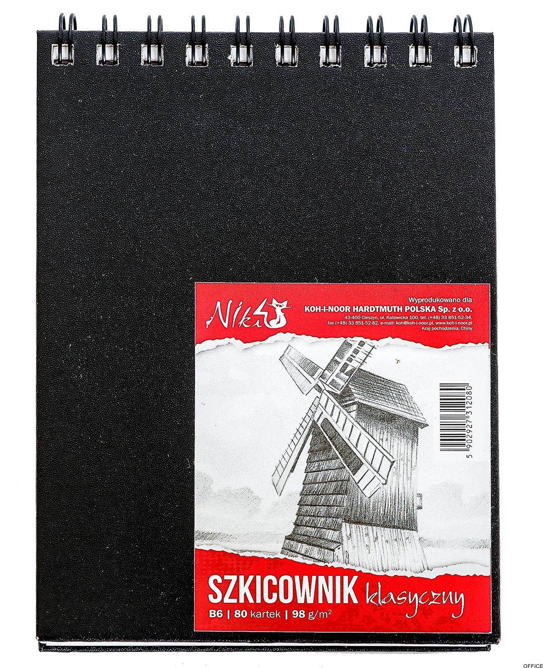 Szkicownik B6 98g 80kartek  KOH I NOOR BLO-SZB698-00104