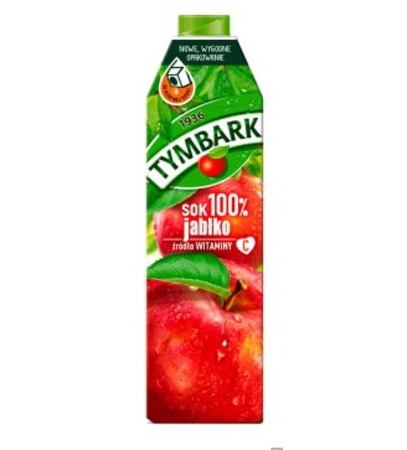 Sok TYMBARK jabłkowy 1L KARTON