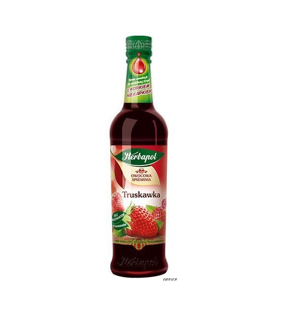 Syrop HERBAPOL Owocowa Spiżarnia truskawka 420ml