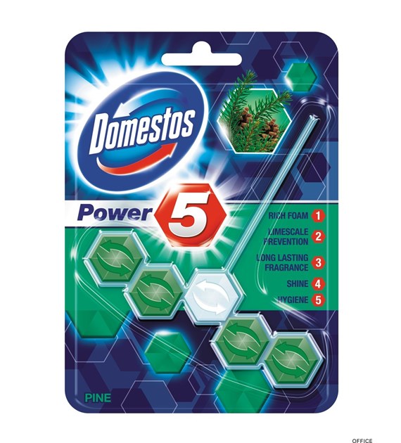 DOMESTOS Zawieszka do toalety KOSTKA POWER5 PINE  88399