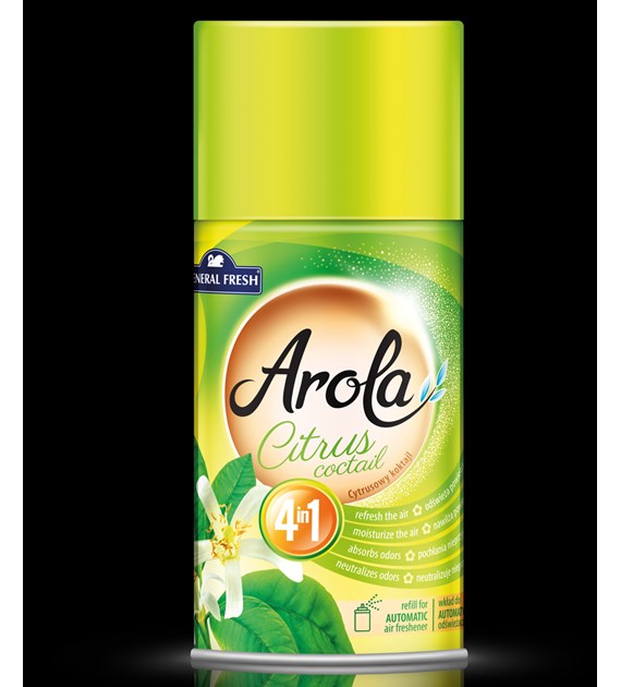 Wkład do odświeżacza AROLA 250ml cytrusowy KOKTAJL GENERAL FRESH