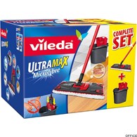 Zestaw w kartonie VILEDA ULTRAMAX mop płaski + wiadro + kij 11508