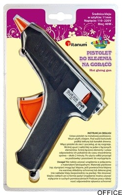 Pistolet do kleju na gorąco 40W 11mm 365218  43025 TITANUM