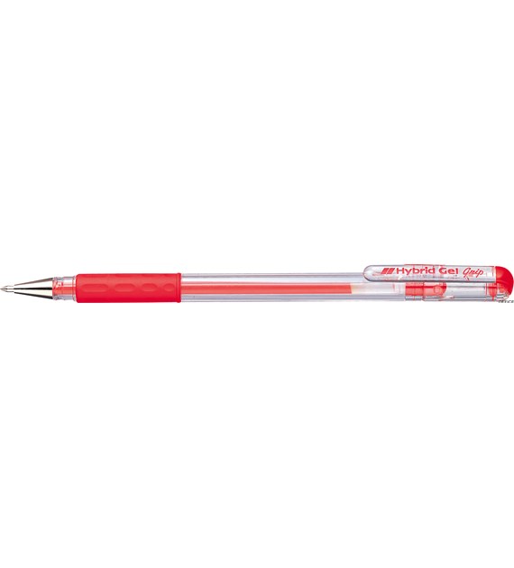 Długopis żelowy 0,6mm czerwony K116-B PENTEL - HYBRID GEL GRIP