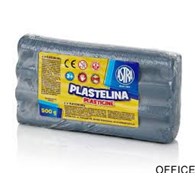 Plastelina metaliczna Astra 500g srebrna, 303117015