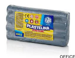 Plastelina metaliczna Astra 500g srebrna, 303117015