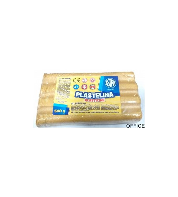 Plastelina metaliczna Astra 500g złota, 303117014