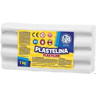 Plastelina Astra 1 kg biała, 303111001