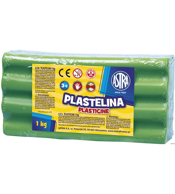 Plastelina Astra 1 kg zielona jasna, 303111016