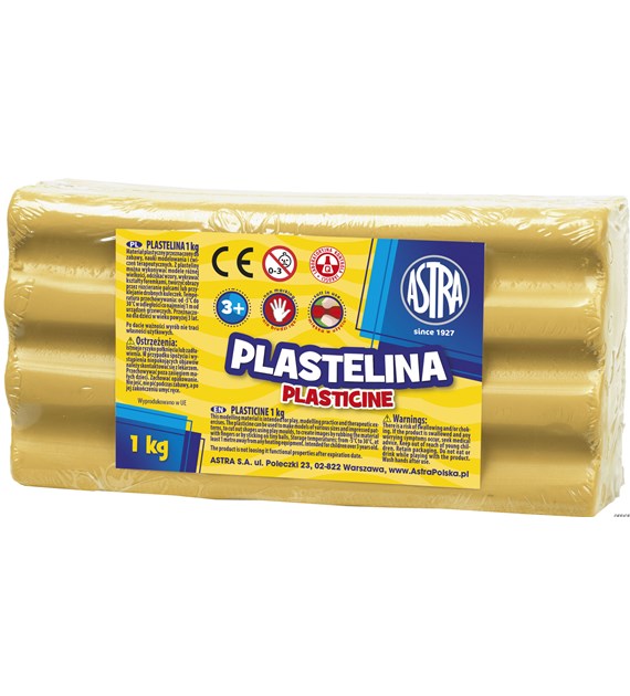 Plastelina Astra 1 kg brązowa jasna, 303111020 (X)