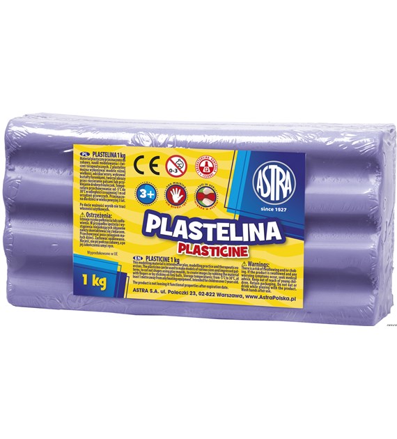 Plastelina Astra 1 kg fioletowa jasna, 303111011