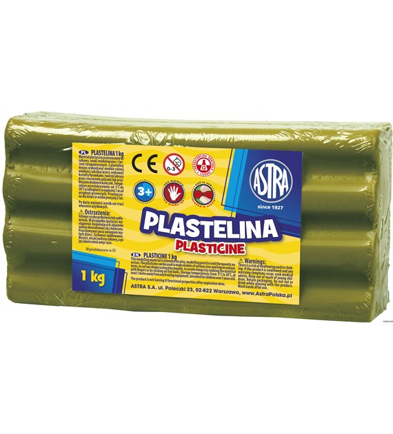 Plastelina Astra 1 kg oliwkowa, 303111018