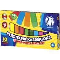 Plastelina Astra kwadratowa 10 kolorów, 303115006