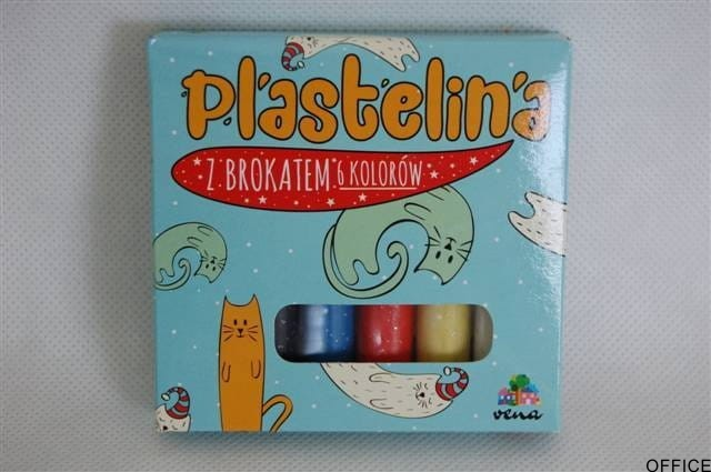 Plastelina_z brokatem 6 kol EL-ŁUK