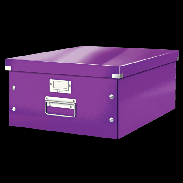 Pudełko LEITZ Click & Store A3 fioletowe 60450062 (X)
