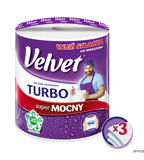 Ręcznik VELVET TURBO 3 warstwy 300 listków