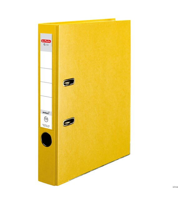 Segregator A4/50 Q.FILE PP żółty 11167517 Herlitz