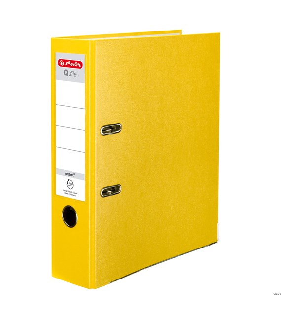 Segregator A4/80 Q.FILE PP żółty 11167442 Herlitz