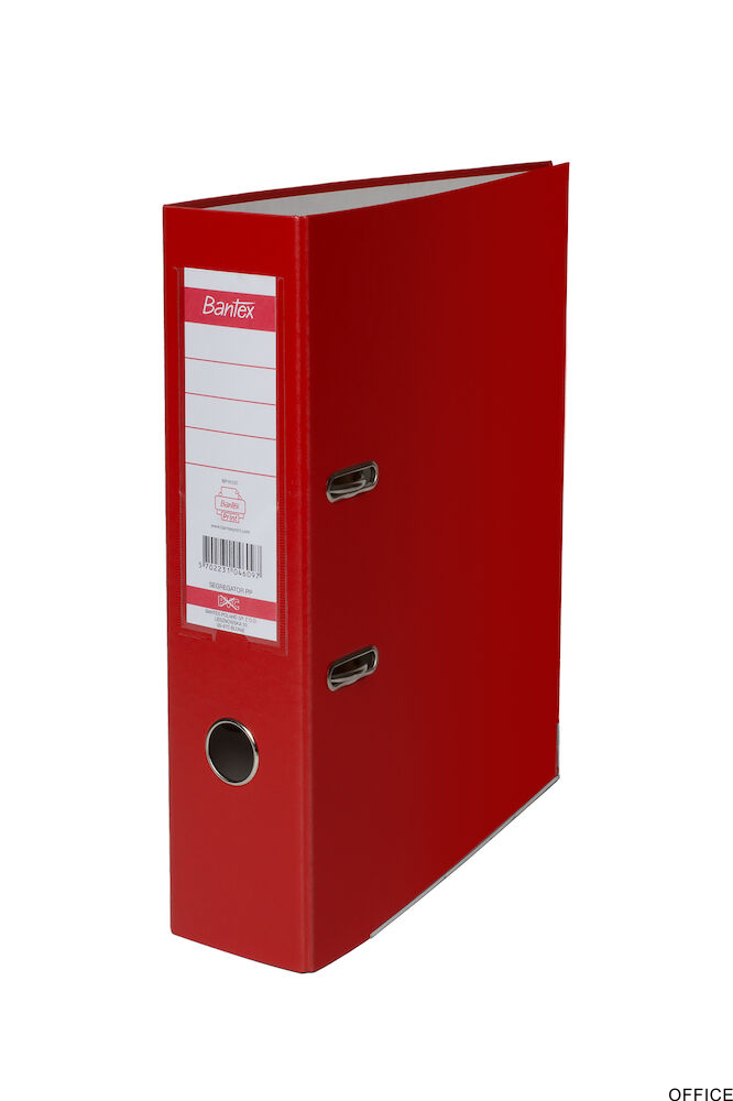 Segregator A4 80mm XXL czerwony, z szyną BANTEX 100551788