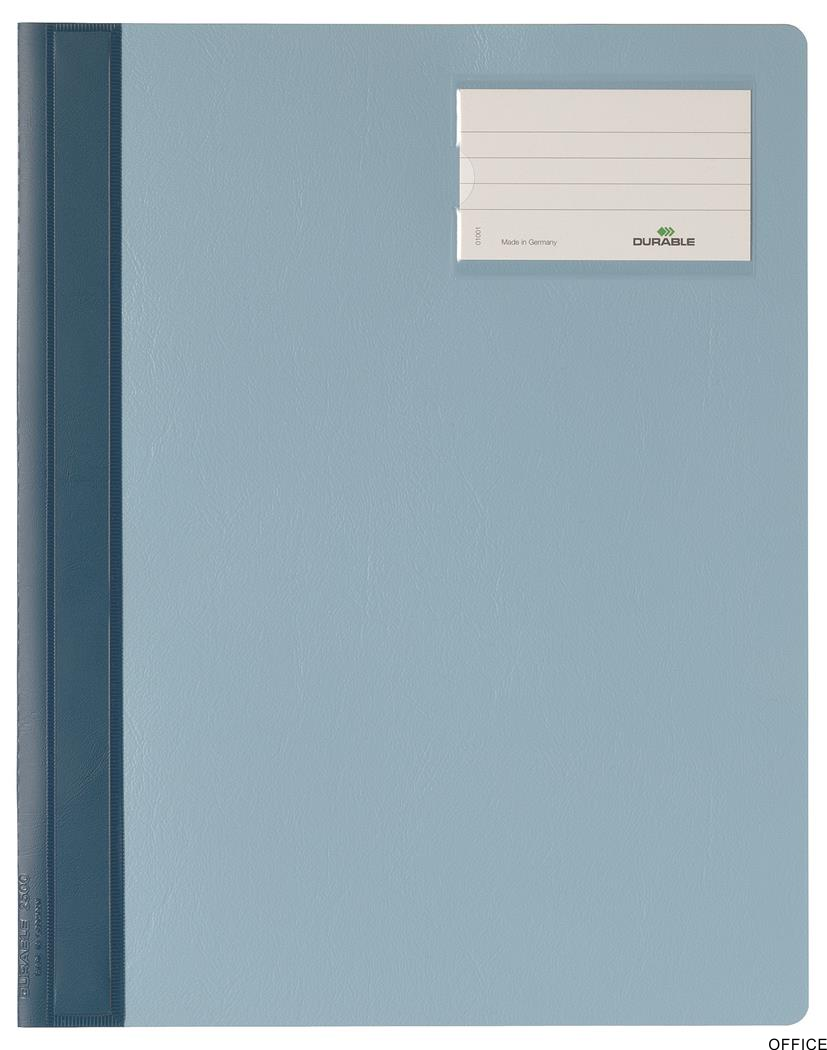 Skoroszyt A4 z kolorową okładką,rozszerz. PCW niebieski 250006 DURABLE