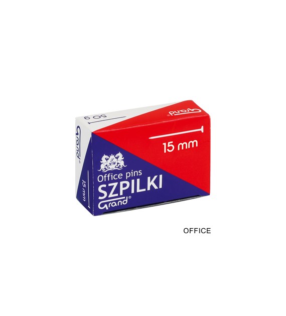 Szpilki krótkie metalowe 15 mm, 50 gram, GRAND 110-1588