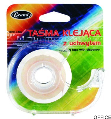 Taśma klejąca GRAND 18x20 z dyspenserem 130-1288