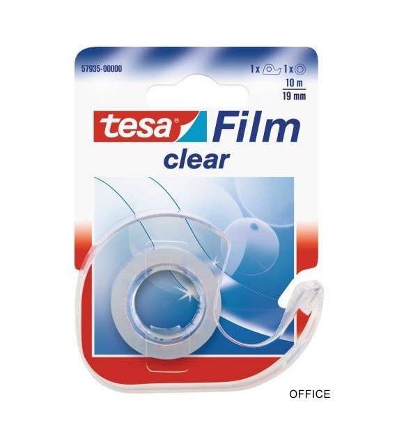 Taśma biurowa TESAfilm Clear 10m X19mm +Dyspenser 57935-00000-01 TS