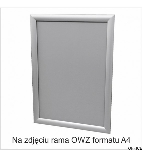 Ramka plakatowa OWZ 25mm profil alu ostre narożniki A3 TZW25/A3BG 2X3