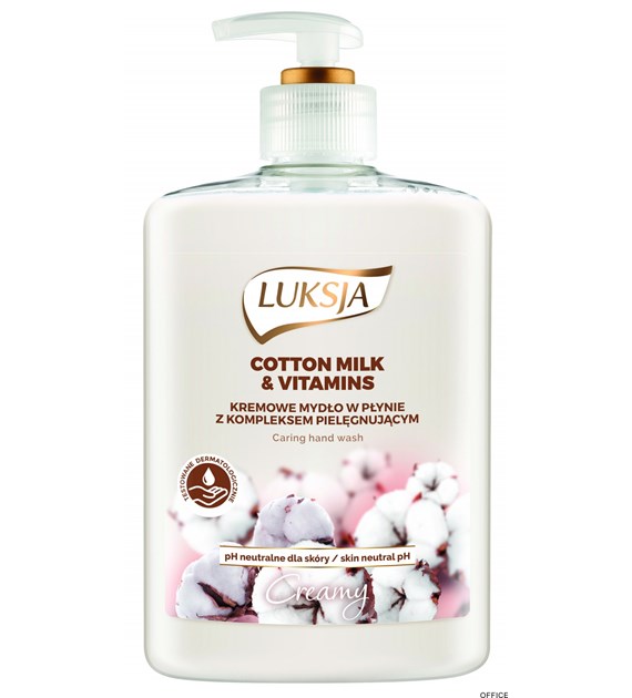 LUKSJA Mydło w płynie z dozownikiem 500 ml COTTON MILK&VITAM  8872