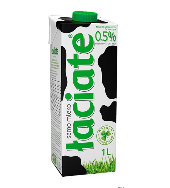 Mleko ŁACIATE UHT 0.5% 1L