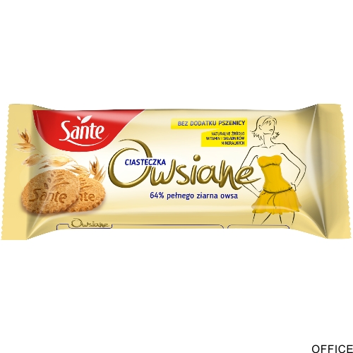 Ciasteczka SANTE owsiane naturalne 138g