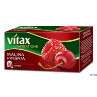 Herbata VITAX INSPIRATIONS MALINA&WIŚNIA 20t*2g zawieszka