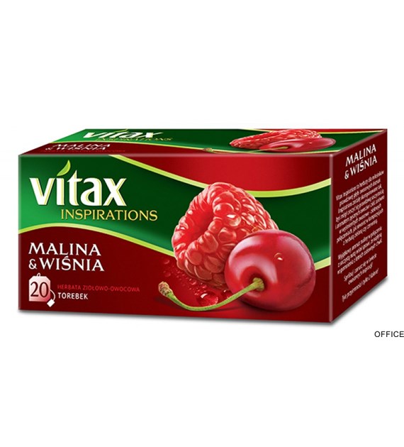 Herbata VITAX INSPIRATIONS MALINA&WIŚNIA 20t*2g zawieszka