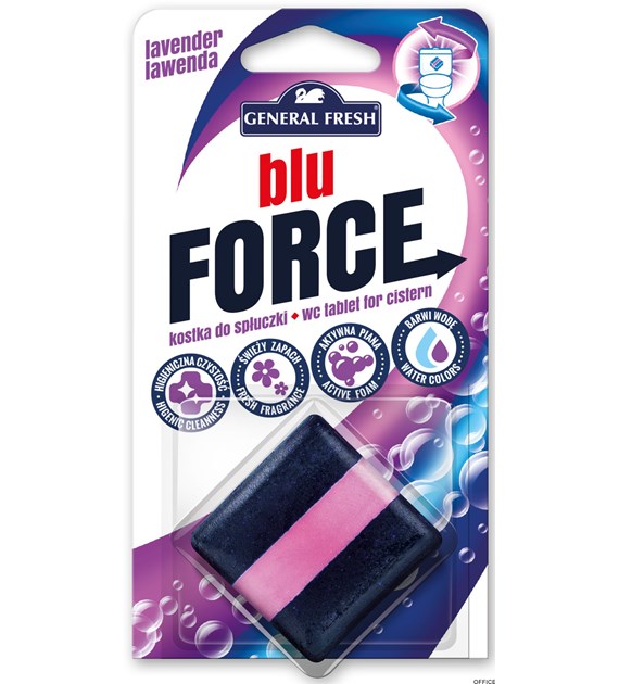 Kostka do WC BLU FORCE do spłuczki 50g lawenda GENERAL FRESH